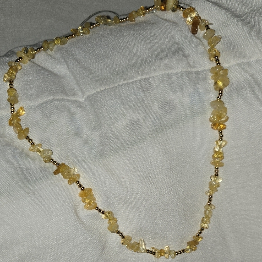 Elegant Gold Beaded Necklace